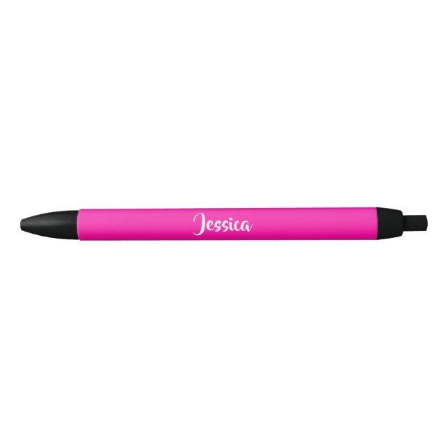 Stylo Noir Cuisine rose et uni (Devant)