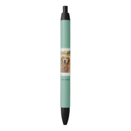 Stylo Noir Custom Pet Photo & Name Ink Pen | Office Supplies
