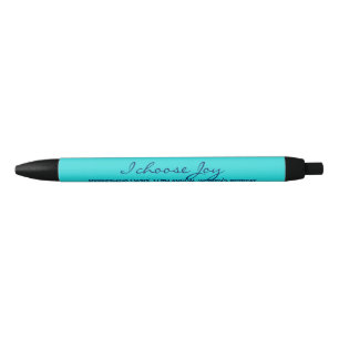 Stylo Noir Custom Turquoise Aqua Blue Modern Joy Church