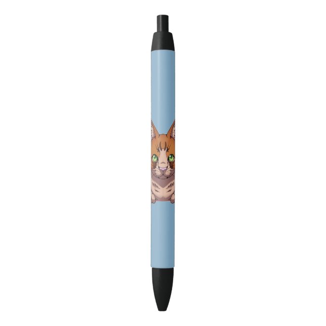 Stylo Noir Cute chat (devant Vertical)