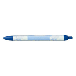 Stylo Noir Cute Moderne Nuages De Pluie Nom Personnalisé