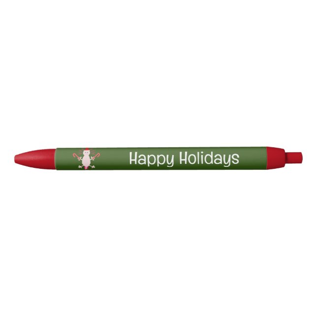 Stylo Noir Cute Noël Axolotl Custom (Devant)