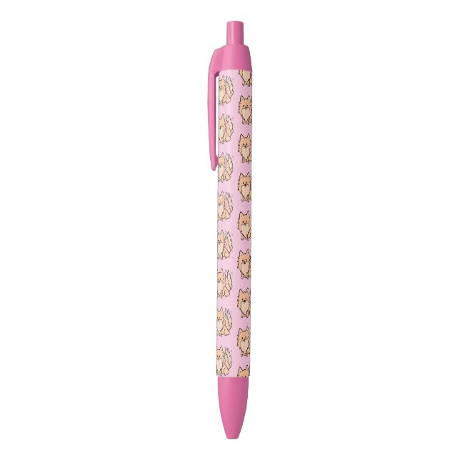 Stylo Noir Cute Pom (Haut (Vertical))