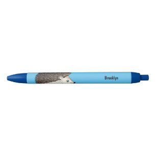 Stylo Noir Cute prickly hedgehog cartoon