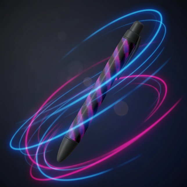 Stylo Noir Cyber Plaid (Créateur téléchargé)
