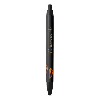 Stylo Noir Danse Des Chevaux De Mer (Orange)