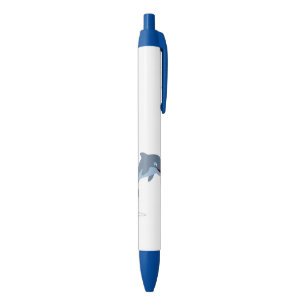 Stylo Noir Dauphin Amusement-Affectueux mignon de bande