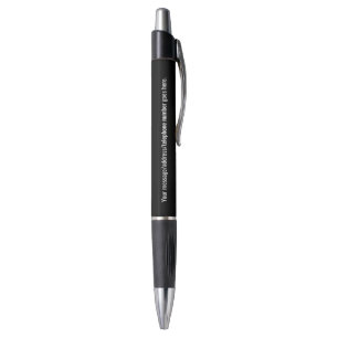 Stylo Noir de charbon personnalisable