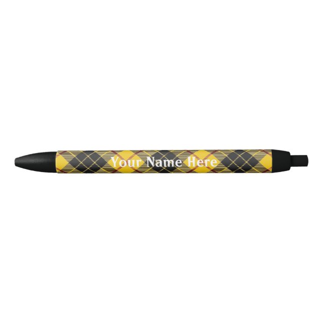 Stylo Noir De l'Ecosse clan MacLeod pour toujours de tartan (Devant)
