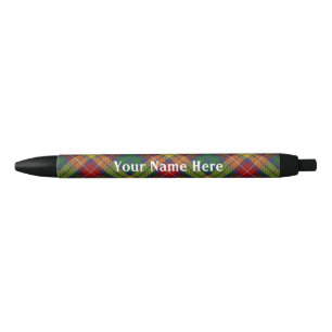 Stylo Noir De l'Ecosse tartan de Buchanan de clan pour