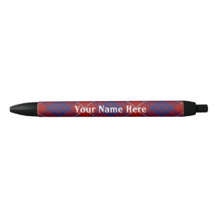 Stylo Noir De l'Ecosse tartan de Hamilton de clan pour