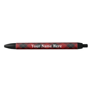 Stylo Noir De l'Ecosse tartan de rouge de Ramsay Ramsey de