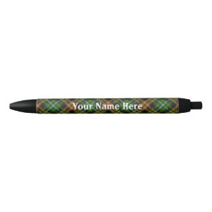 Stylo Noir De l'Ecosse tartan orange de chasse de Ramsay de