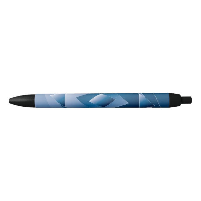 Stylo Noir dégradé bleu 1 (Devant)