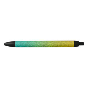 Stylo Noir Dégradé de la Parties scintillant du lever de sole