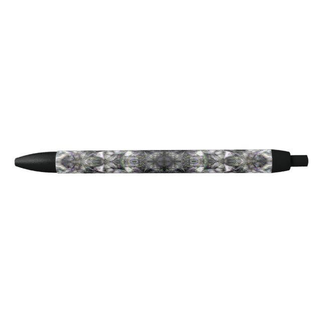 Stylo Noir Dentelle argentée (Devant)