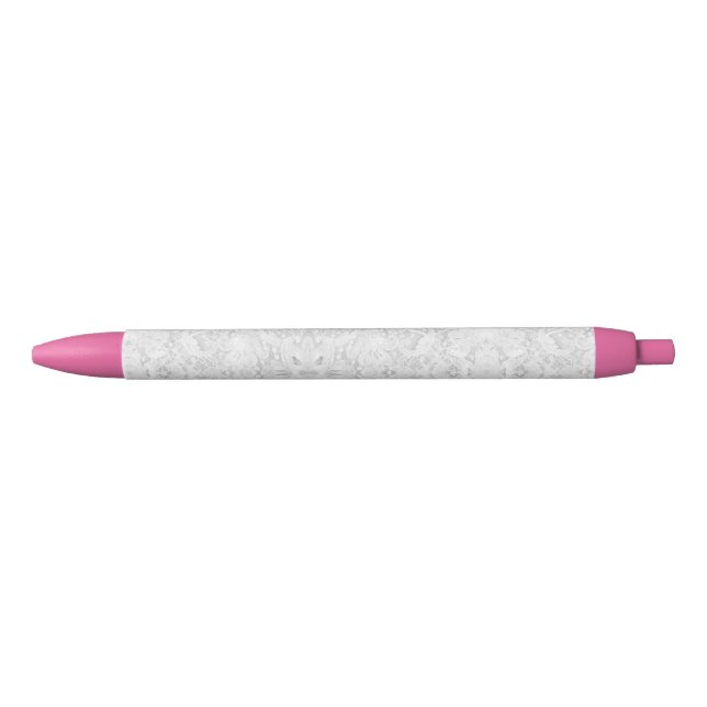 Stylo Noir Dentelle blanche tombante (Devant)