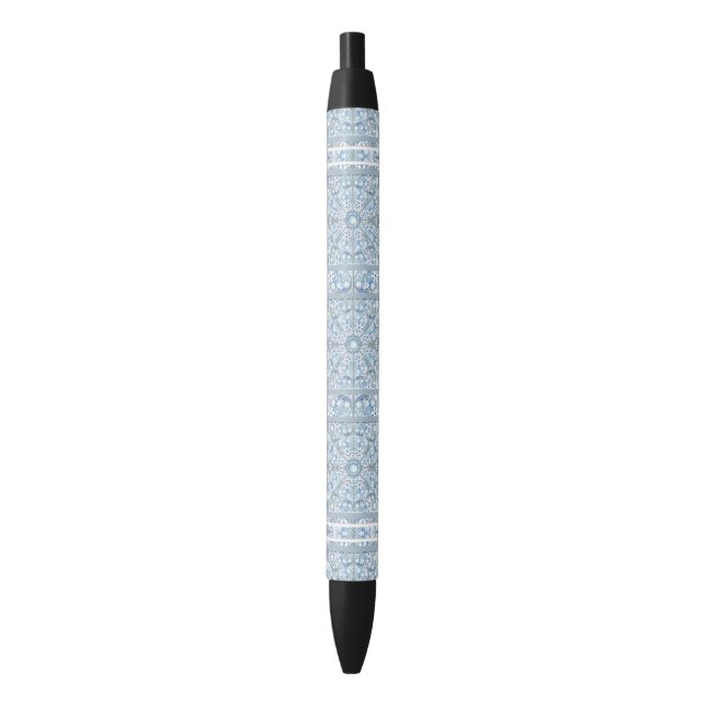 Stylo Noir Dentelle en céramique bleu clair (devant Vertical)