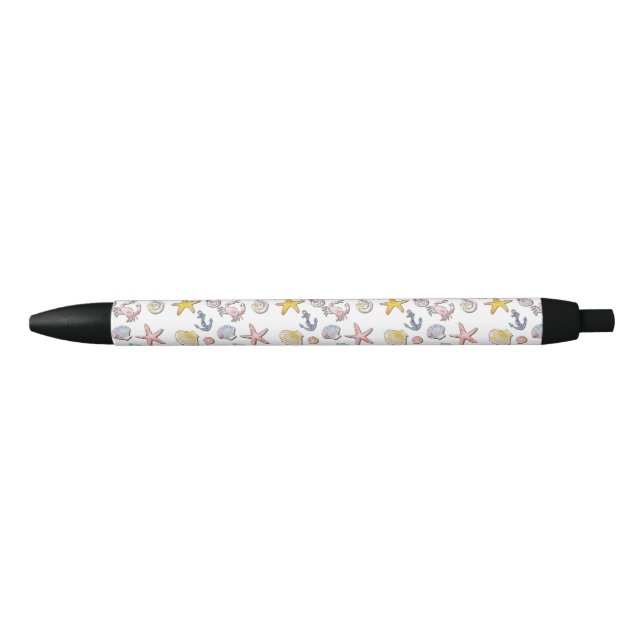 Stylo Noir Design de plage simple et agréable (Devant)