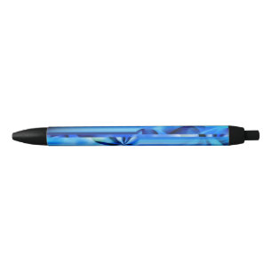 Stylo Noir Design graphique transparent - bleu noir I