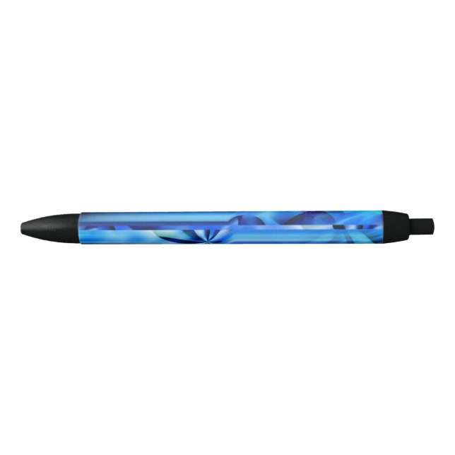 Stylo Noir Design graphique transparent - bleu noir I (Devant)