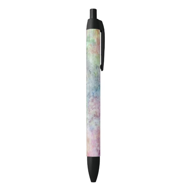 Stylo Noir dessin abstrait de carte blanche d'aquarelle (Bas (Vertical))