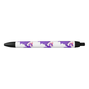 Stylo Noir Dessin animé de dragon violet
