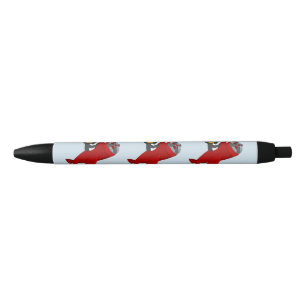 Stylo Noir Dessin de pingouin volant