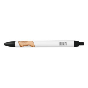 Stylo Noir dessin humoristique chinois de chien Shar-Pei