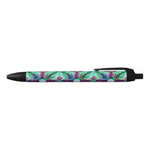 Stylo Noir Deux vapeurs arc-en-ciel torsadées