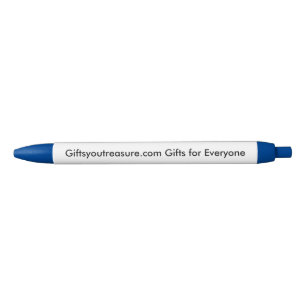 Stylo Noir Devis de nom bleu personnalisé Société Citation Ph
