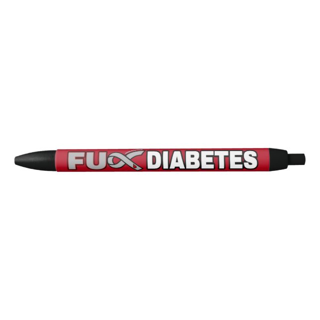 Stylo Noir Diabète FU (Devant)