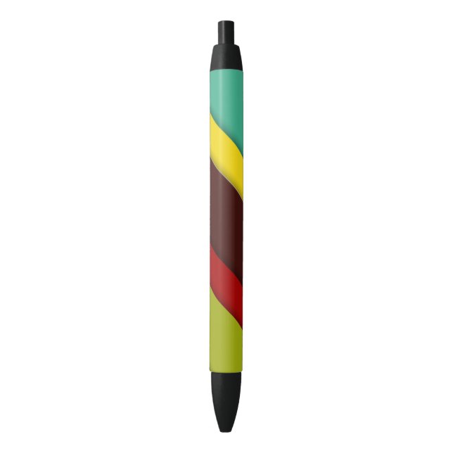 Stylo Noir Diagonales multicolores (devant Vertical)