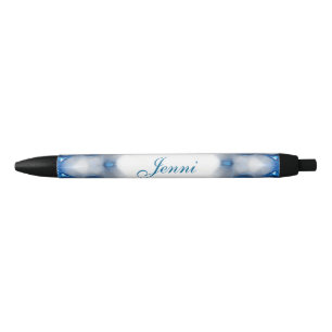 Stylo Noir Diamants bleus