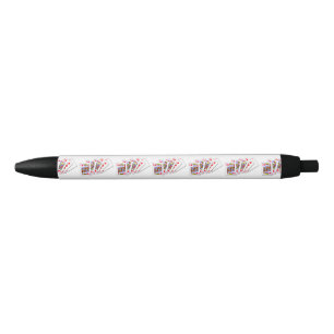 Stylo Noir Diamants de chasse royale