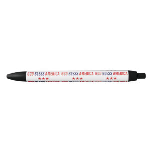Stylo Noir Dieu béni l'Amérique