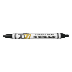 Stylo Noir Diplômés de la promotion 2027 Gris Or