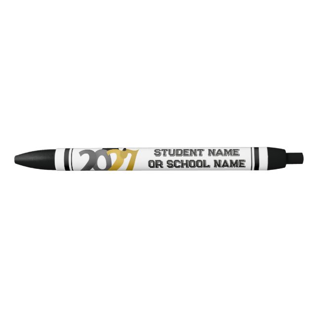 Stylo Noir Diplômés de la promotion 2027 Gris Or (Devant)