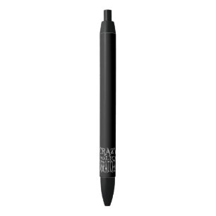 Stylo Noir Dispatcher de police fou en argent