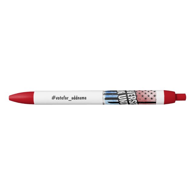 Stylo Noir Diversité à Unity USA Élections 2024 Vote (Devant)
