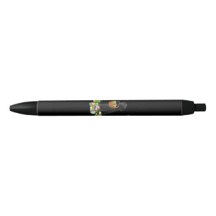 Stylo Noir Dog Lover Bunny Black Labrador Dog & Easter Eggs