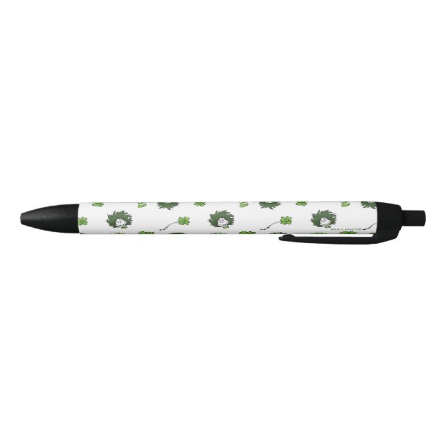 Stylo Noir Dr. Seuss | Motif Trèfle Chat Chapeauté (Bas)