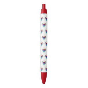Stylo Noir Dragonfly en arc-en-ciel