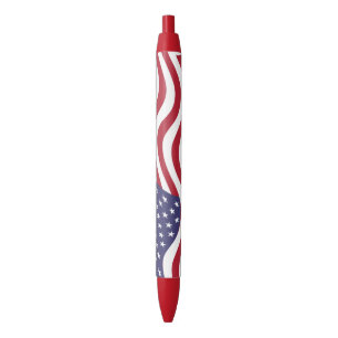 STYLO NOIR DRAPEAU AMÉRICAIN