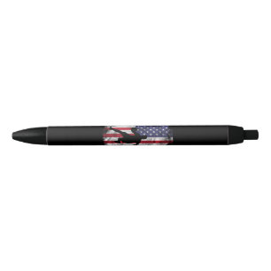 Stylo Noir Drapeau américain Basketball Vintage Patriotique B