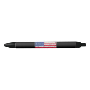 Stylo Noir Drapeau américain patriotique USA pour hommes femm