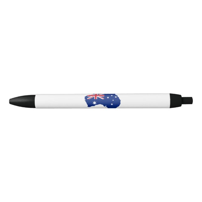 Stylo Noir Drapeau australien (Devant)