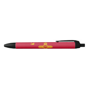Stylo Noir Drapeau d'Albuquerque (Nouveau-Mexique)