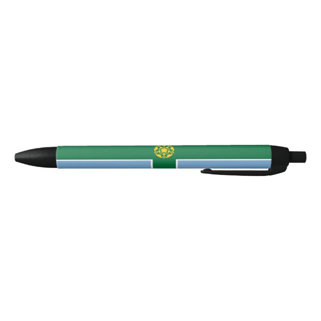 Stylo Noir Drapeau de Derbyshire (Comté d'Angleterre, Royaume (Bas)