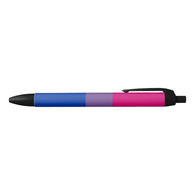 Stylo Noir Drapeau de fierté bisexuel (Haut)